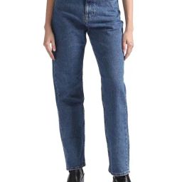 Calvin Klein Straight Denim Medium Lightly Washed High Rise Jeans-image-81