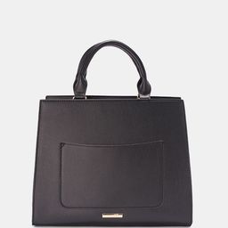 Forever Glam by Pantaloons Textured PU Structured Shoulder Bag with Applique image 4