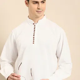 Anouk Men Solid Cotton Kurta-image-76