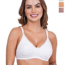 Liigne Pack Of 3 Non-Padded Full Coverage All Day Comfort Everyday Bra-image-41
