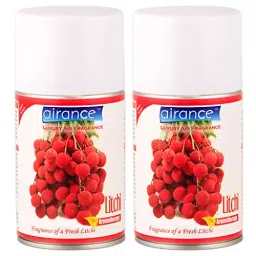 Airance 250 ml Each Litchi Fragrance Automatic Room Freshener Refill Perfume Spray (Pack of 2)-image-92