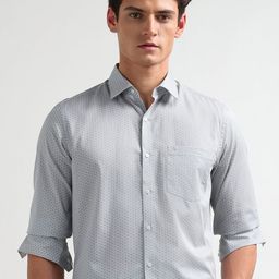 Arrow Men Conversational Printed Spread Collar Cotton Formal Shirt-picture-29