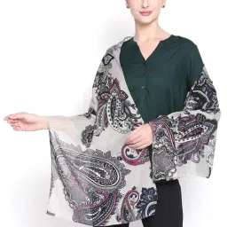 Style Quotient Grey Printed Scarves-picture-21