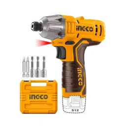 Ingco 12 V 2000 RPM Lithium-Ion Cordless Impact Screwdriver, CIRLI12015-11