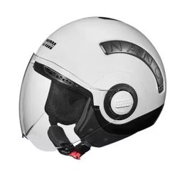 Studds NANO 560 BLACK/WHITE (560 mm) Small Open Face Helmet, BLACK/WHITENANO 560-image-4