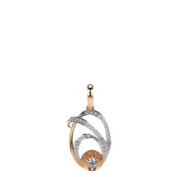 VALANOVA Women 18K Rose Gold & Certified Lab Grown Diamond Pendant 1.58gm-picture-33