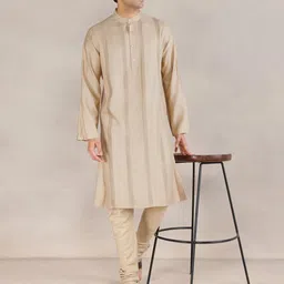 Fabindia Men Striped Festive Straight Kurta-picture-27