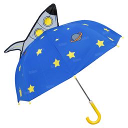 Fiddlerz Umbrella for Kids Waterproof Lightweight With Rocket Design Anti-drip Plastic Cover Rain Umbrella for Girls Boys Pack of 1 -Dark Blue(23.2 Inch Hight)-12