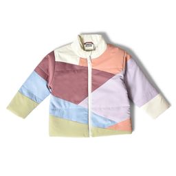 Mi Arcus Full Sleeves Colour Blocked Detailed Quilted Jacket - Multi Colour-picture-48