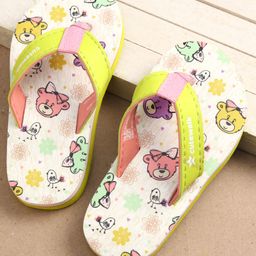 Cute Walk by Babyhug Animal Print Flip Flops - Green-image-29