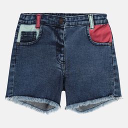 MINI KLUB Cotton Colour Blocked Shorts - Blue-image-61