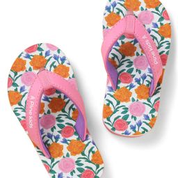 Pine Kids Slip On Flip Flops with Floral Print - Pink-picture-9