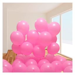 Funcart Pink Metallic Latex Balloons - Pack of 50-image-95