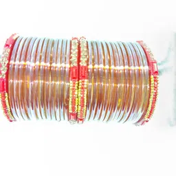 SAVORADE Set Of 28 Gold Glass Bangle-picture-19