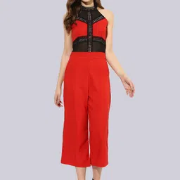 KLEIO Women Halter Neck Basic Jumpsuit-picture-58