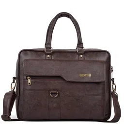 Veneer Unisex Brown Laptop Bag-picture-52