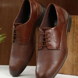 Teakwood Leathers Men's Tan Derby Shoes-image-56