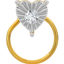 Kisna Diamond & Gold Jewellery 18k Gold & Diamond AliviaNosepin for Women-image-6