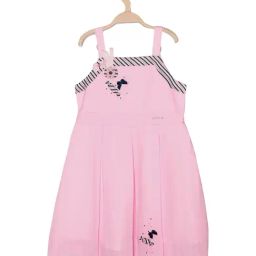 Peppermint Kids Pink Patch Work Dress-picture-9