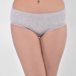 Clovia Grey Textured Hipster Panty-image-2