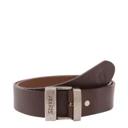 Spykar Brown Textured Waist Belt for Men-picture-31