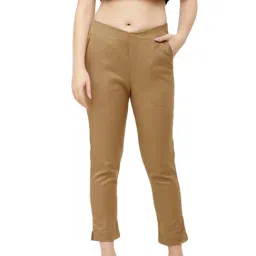 De Moza Tan Elasticated Pants-image-9