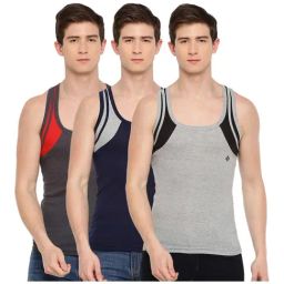 Dollar Bigboss Assorted Cotton Vests - Pack of 3-image-69