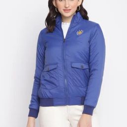 Spykar Blue Mock Collar Jacket-picture-23
