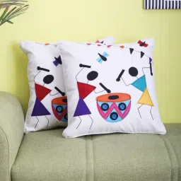 VarEesha Multicolor Cotton Cushion Cover - Set of 2-image-73