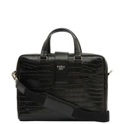 Eske Black Leather Large Messenger Bag-image-50