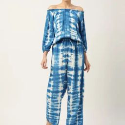maaesa Blue Tie & Dye Top Pant Set-image-76