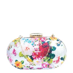 NR by Nidhi Rathi White Fabric Clutch-image-70