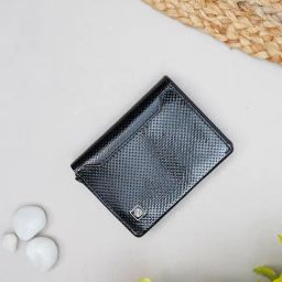 Carlton London Black Leather Textured Small Wallet Card Holder for Men-image-36