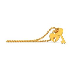 Kisna Diamond & Gold Jewellery 18k Pure Gold Sloan Watch Charm for Women-image-8