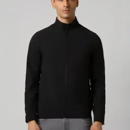 Van Heusen Black Cotton Regular Fit Jacket-picture-39
