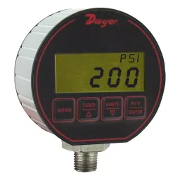DWYER PRESSURE GAUGE, 200PSI, 1/4"MNPT, DPG-106.-33