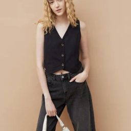 Ginger By Lifestyle Black Regular Fit Crop Top-image-38