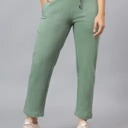 Cantabil Green Solid Track Pants-image-26