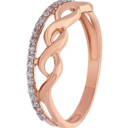 Malabar Gold and Diamonds 18k (750) BIS Hallmark Rose Gold Ring for Women-image-99
