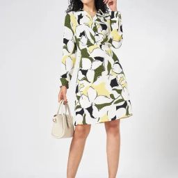 Annabelle by Pantaloons White Print Dress-image-62