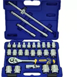 Good Year GY13100 12.7 mm(1/2") Driver Bi- Hex Socket Sets (Pack Of 27 Pcs)-90