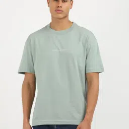 Calvin Klein Jeans Green Cotton Regular Fit Printed T-Shirt-picture-48