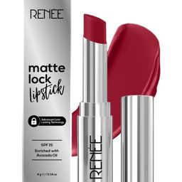 RENEE Matte Lock Lipstick Rock - 4 gm-6