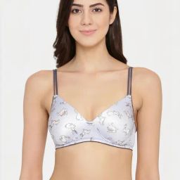 Clovia Blue Printed Full Coverage Bra-image-13