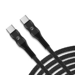 Neopack Duraflex 60W Type C to C Unbreakable Nylon Braided Fast Charing Cable, 480Mbps Speed Data Cable for Apple iPhone 15, iPad, Samsung Galaxy, Tablets, Laptops (1.5 Mtr, Black)-image-98