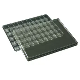 AS ONE Sample Storage Tray 5 × 10 Square T-001-50 50 Square Series, 61-9950-06 (Set of 5)-6