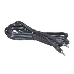 CRYSTONICS Aux Cable 5m 5 Meter 3.5mm Stereo Male Plug to 3.5mm Stereo Male Plug Aux (Black)-44
