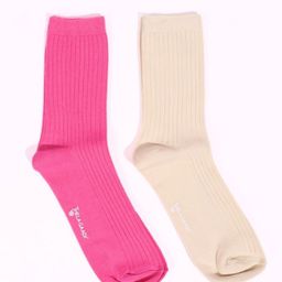 Thela Gaadi Pack Of 2 Ribbed Calf Length Socks-image-59