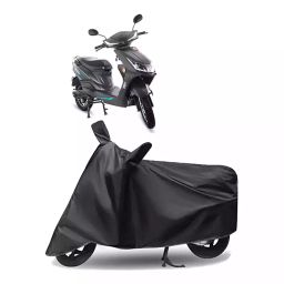 Auto Pearl Polyester Two Wheeler Cover for Hero Electric Motocorp Electric Atria (Grey)-image-74