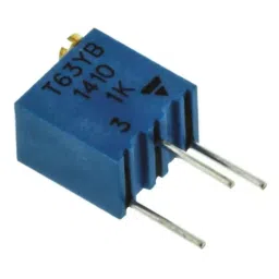 Vishay Through Hole Trimmer Potentiometer 250 mW Power 1 kΩ Resistance Pin Terminal, T63YB102KT20 (Pack of 50 Pcs)-image-24